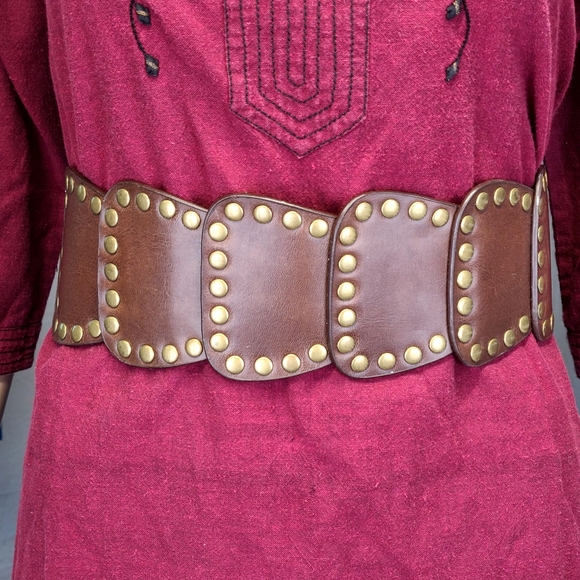 Vintage Retro Stylish Wide Vegan Leather Size XXL NOBO Women's Belt Y2K 1990's - Picture 1 of 7